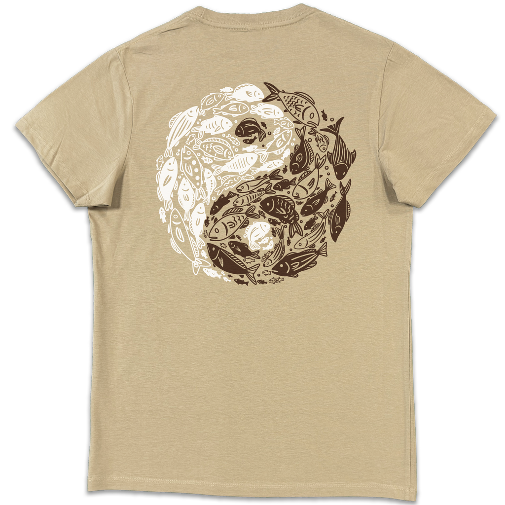 Yin Yang River: Po - Sand Unisex T-Shirt
