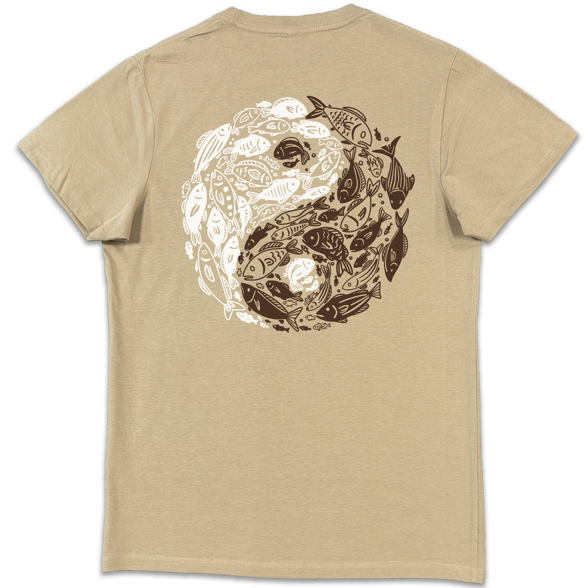 Yin Yang River: Po - Sand Unisex T-Shirt
