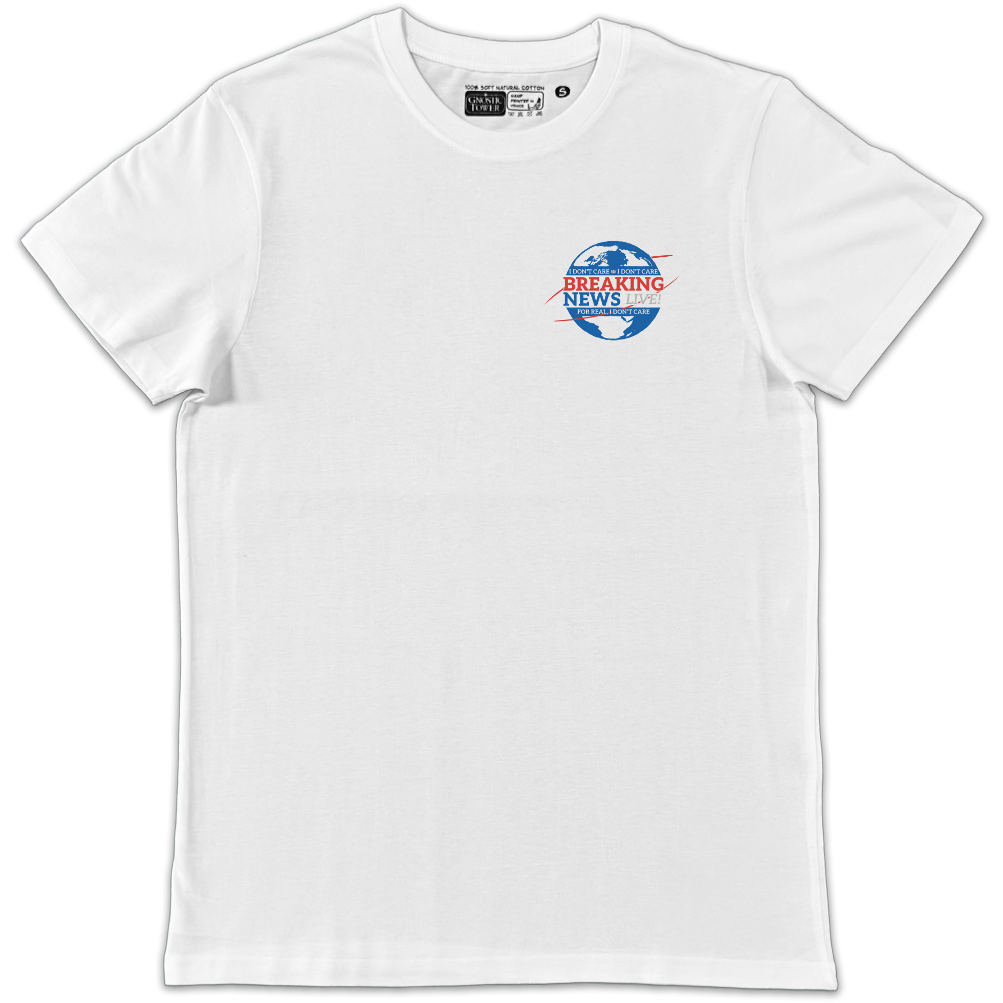 Breaking News: Cathode Ray Tube - Unisex White T-Shirt