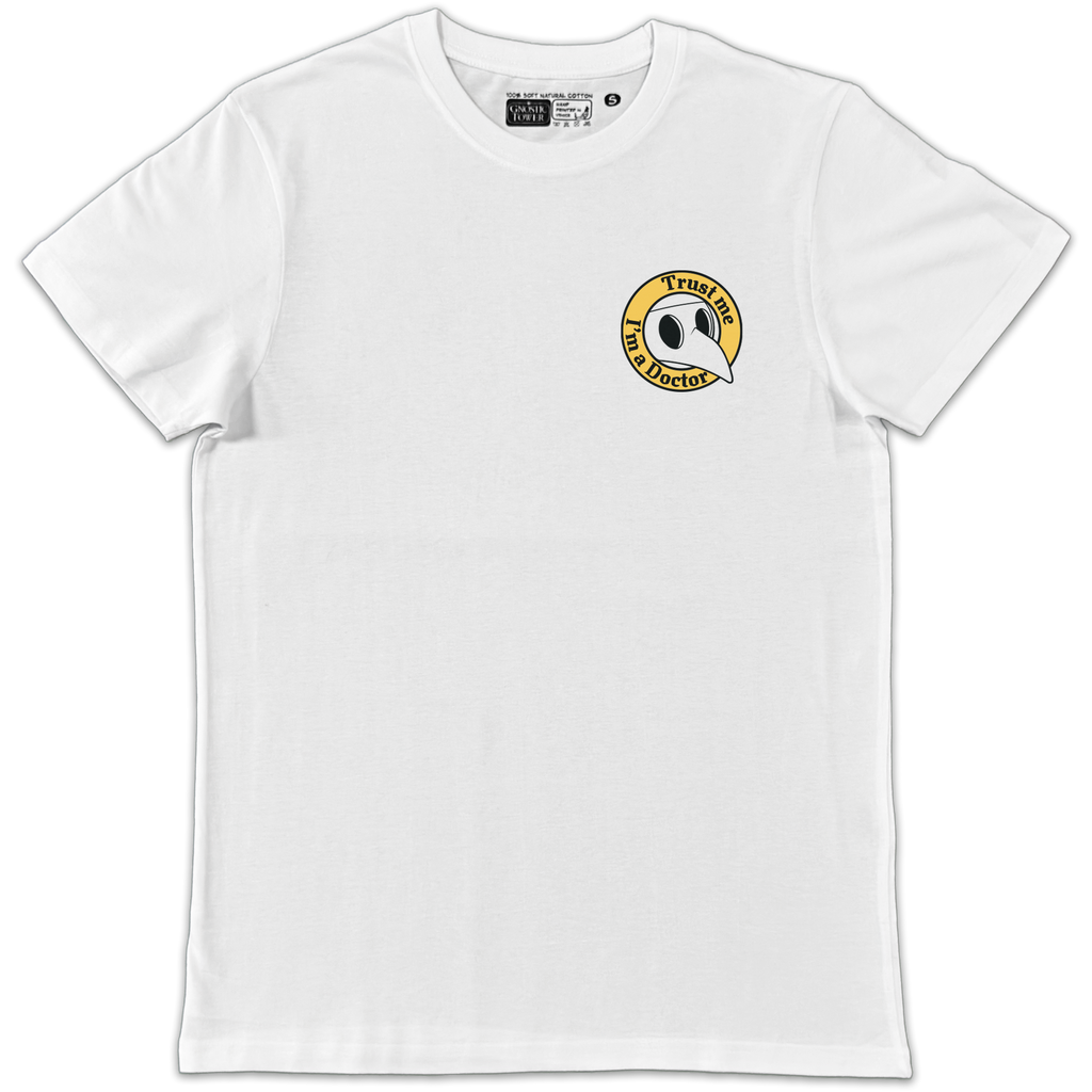 Pest Doctor - T Shirt Unisex Bianco