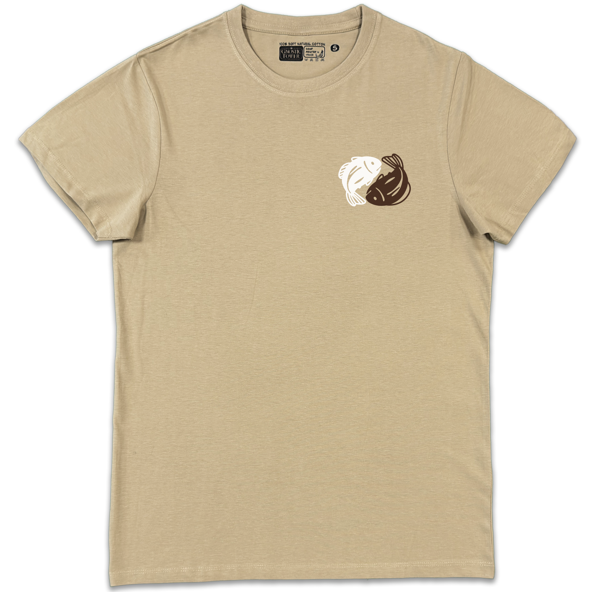 Yin Yang River: Po - Sand Unisex T-Shirt