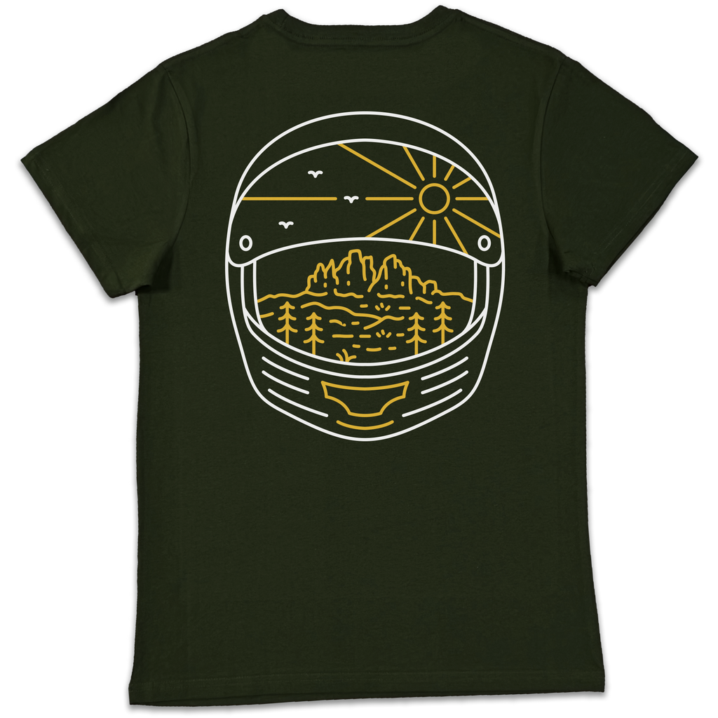 Ride Wild: Tre Cime di Lavaredo - T Shirt Unisex Verde Bosco