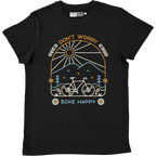 Bike Happy - T Shirt Unisex Nero