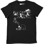 Meowzart - Unisex Black T-Shirt