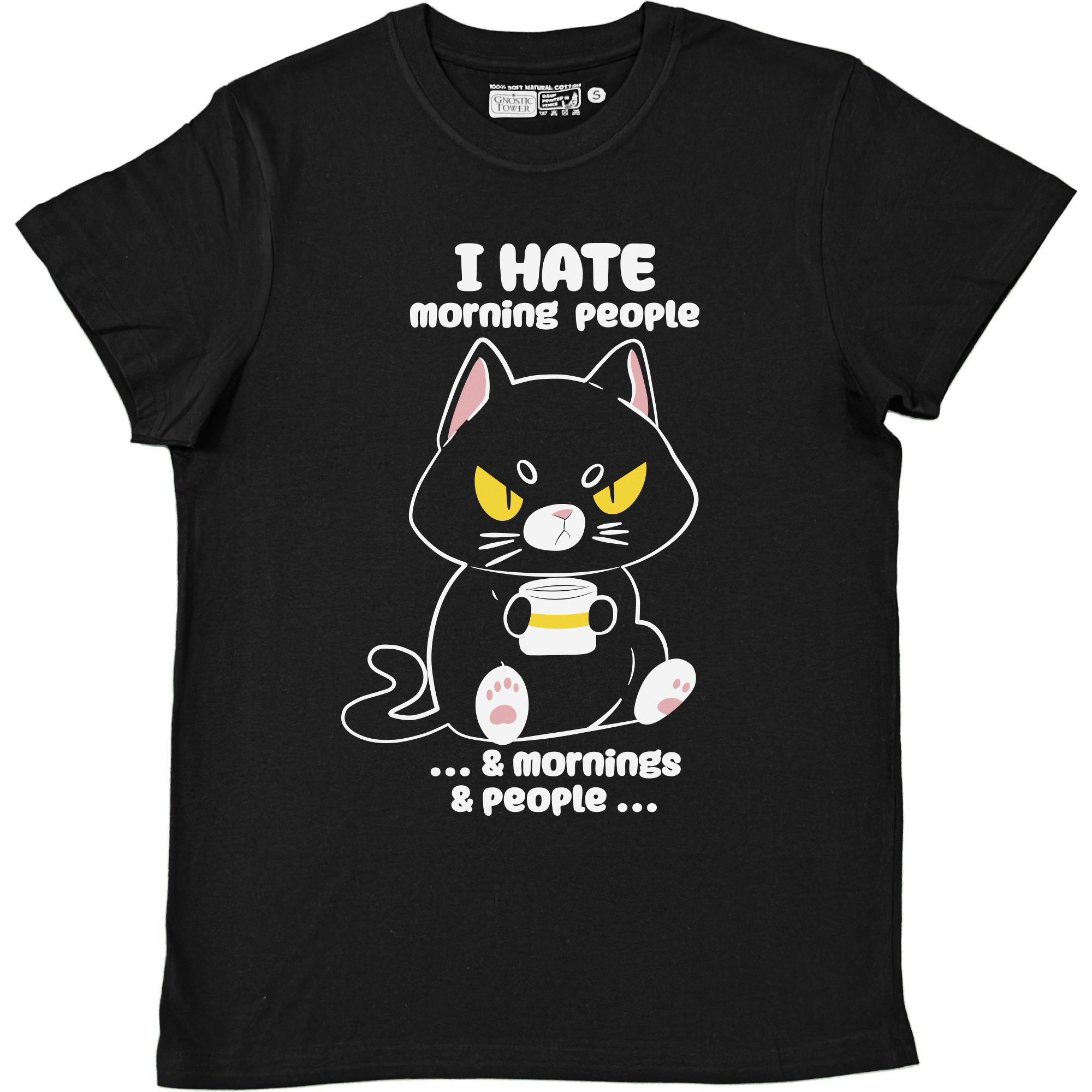 Nina Wake Up! - Unisex Black T-Shirt