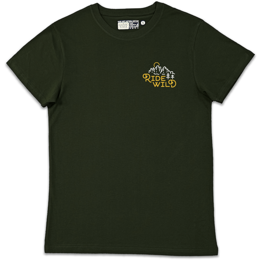 Ride Wild: Tre Cime di Lavaredo - T Shirt Unisex Verde Bosco
