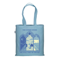 The Storms Inside: Alba - Borsa Tote Azzurro Melange