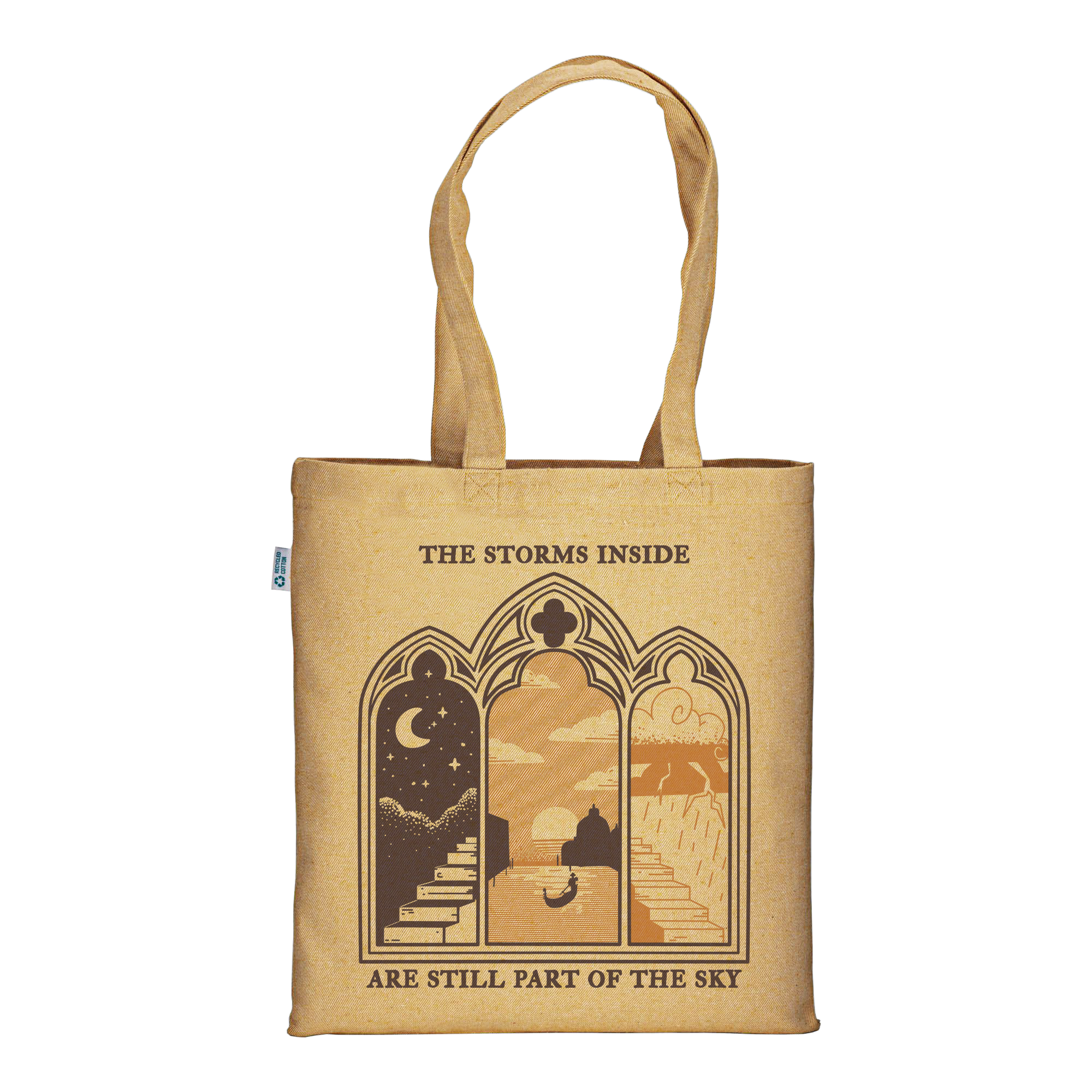 The Storms Inside: Sunset - Ochre Tote Bag