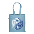 Yin Yang River: Brenta - Borsa Tote Azzurro Melange