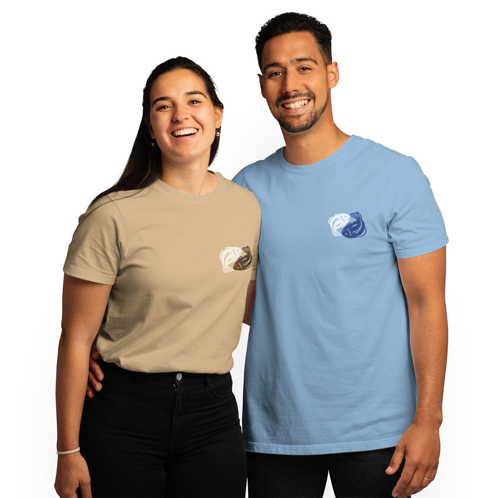 Yin Yang River: Brenta - T Shirt Unisex Azzurro