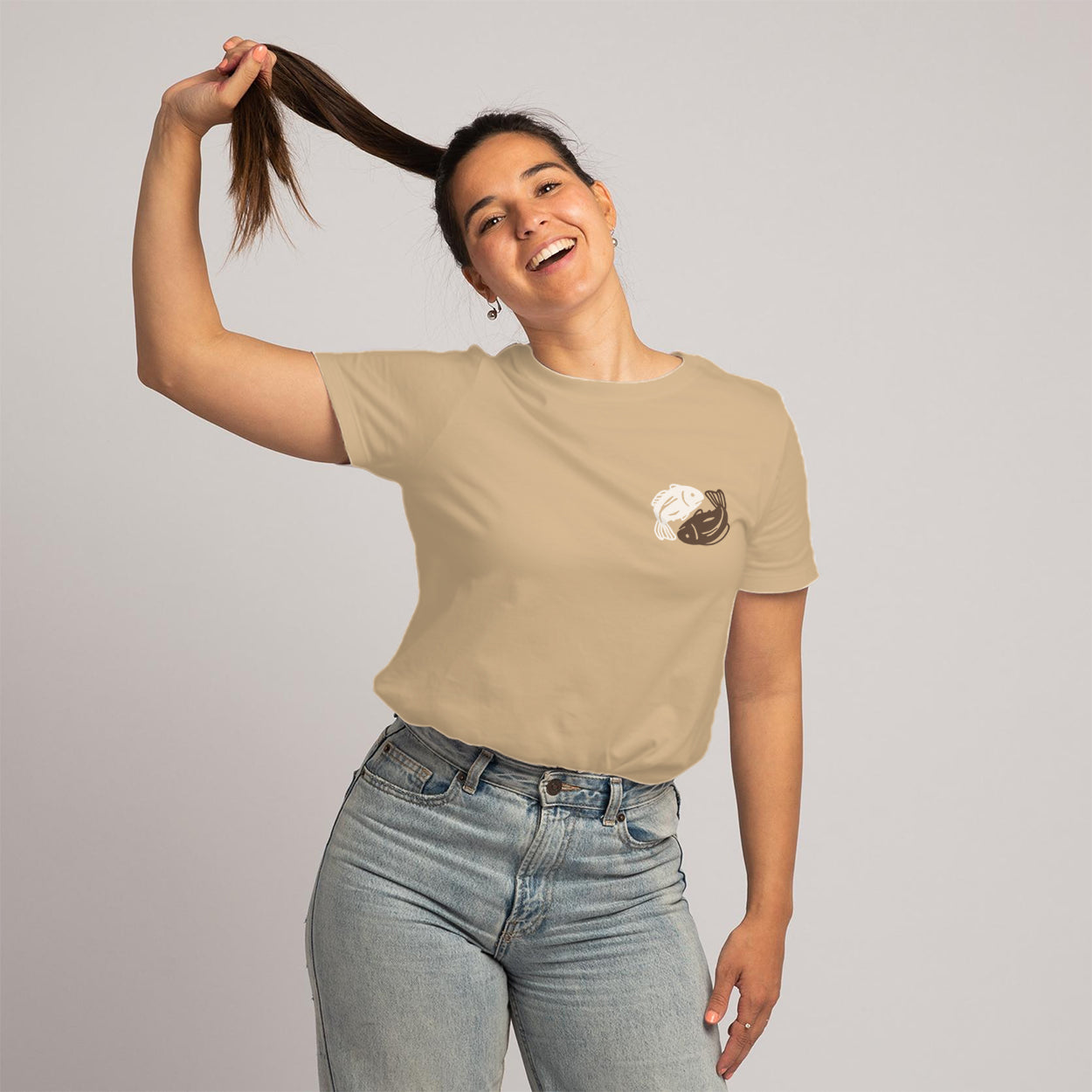 Yin Yang River: Po - Sand Unisex T-Shirt