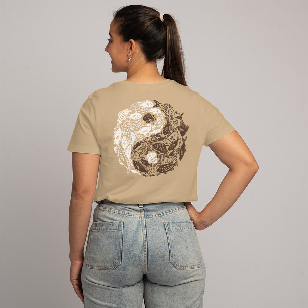 Yin Yang River: Po - Sand Unisex T-Shirt
